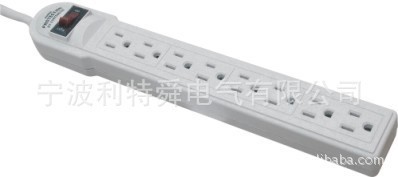 專(zhuān)業(yè)美式插線板工廠 供應(yīng)8孔帶雷擊保護(hù)排插，附帶小夜燈功能